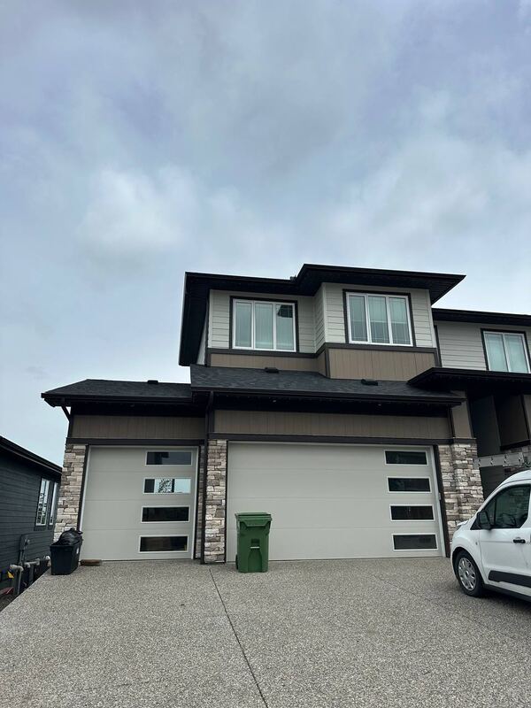 Permanent lighting install on a Calgary home